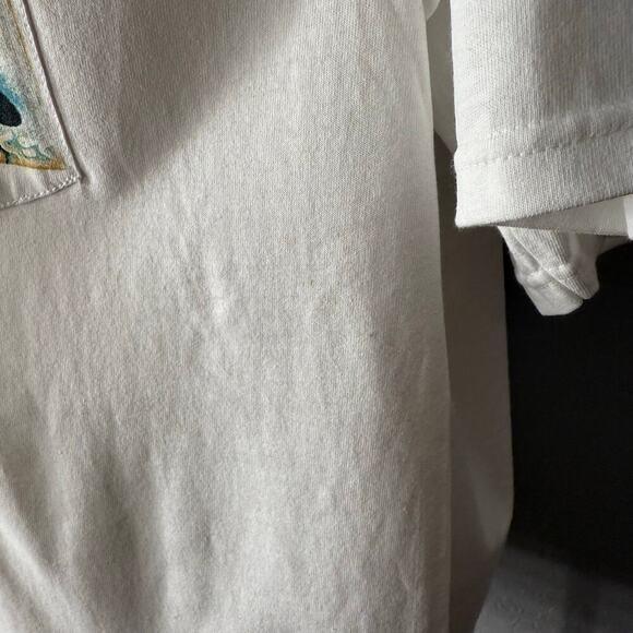 Urban Outfitters Basquiat Sunglasses Pocket Tee, White, XXL - Picture 3 of 5